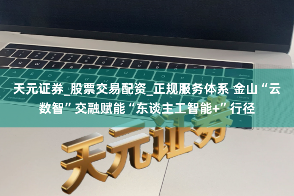 天元证券_股票交易配资_正规服务体系 金山“云数智”交融赋能“东谈主工智能+”行径